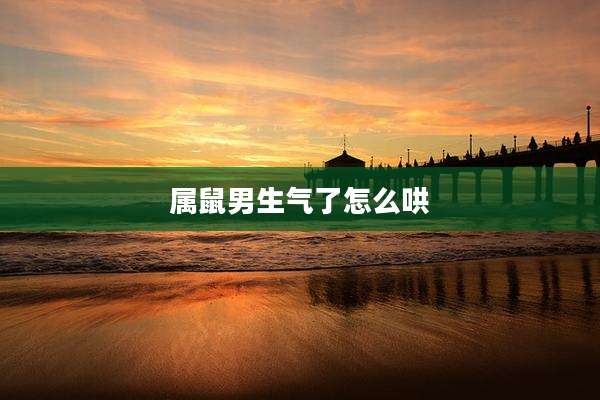 属鼠男生气了怎么哄