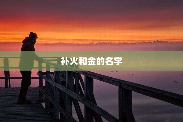 补火和金的名字