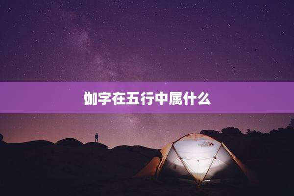 伽字在五行中属什么