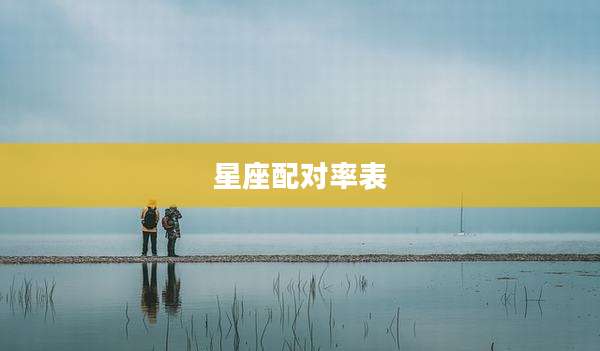 星座配对率表