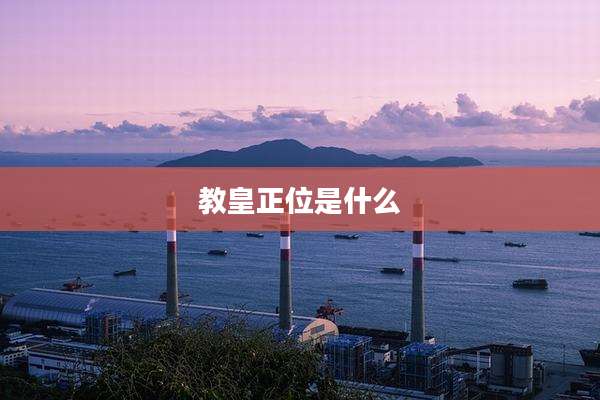 教皇正位是什么