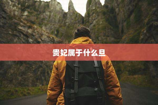 贵妃属于什么旦