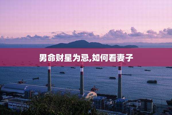 男命财星为忌,如何看妻子