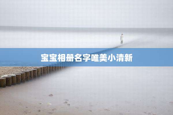 宝宝相册名字唯美小清新
