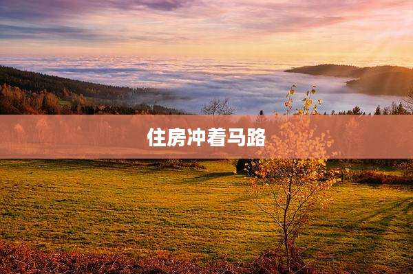 住房冲着马路