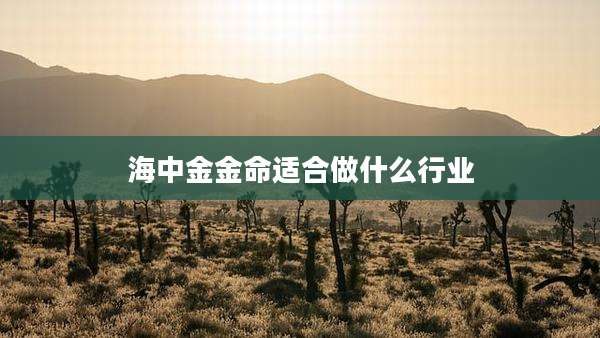 海中金金命适合做什么行业