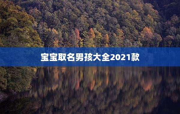 宝宝取名男孩大全2021款