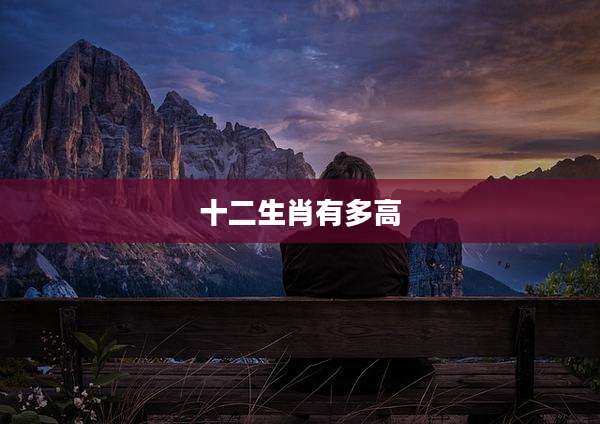 十二生肖有多高