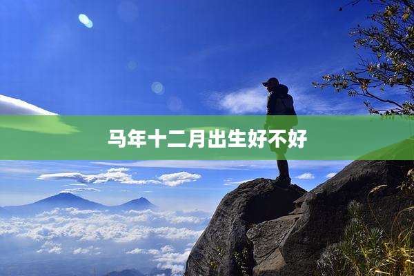 马年十二月出生好不好