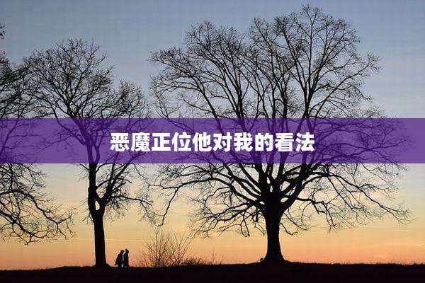 恶魔正位他对我的看法
