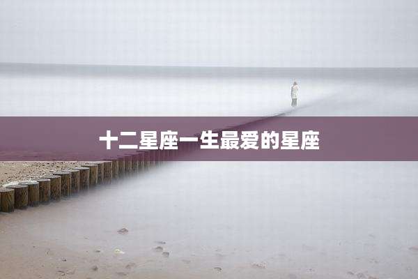 十二星座一生最爱的星座