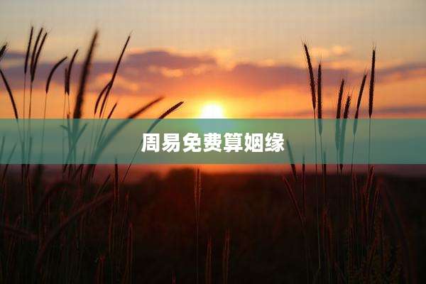 周易免费算姻缘