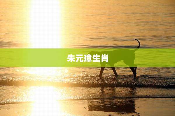朱元璋生肖