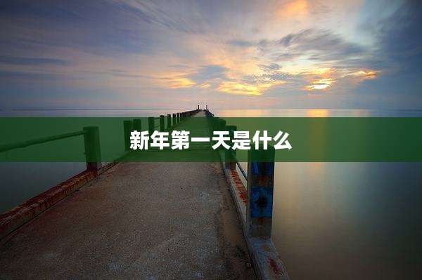 新年第一天是什么