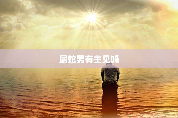 属蛇男有主见吗