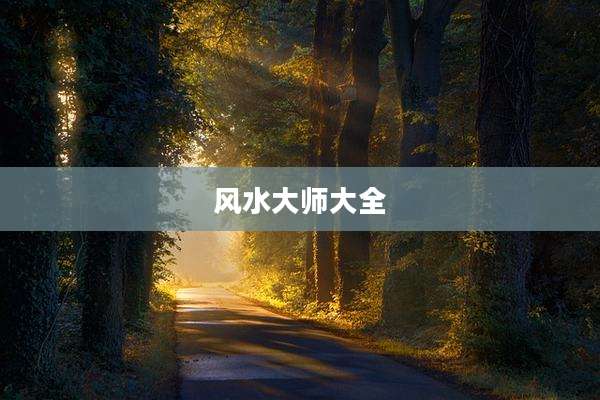 风水大师大全