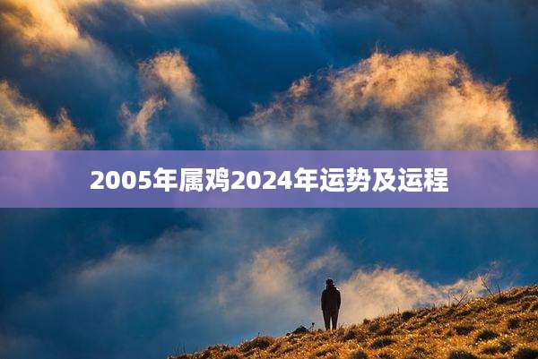 2005年属鸡2024年运势及运程