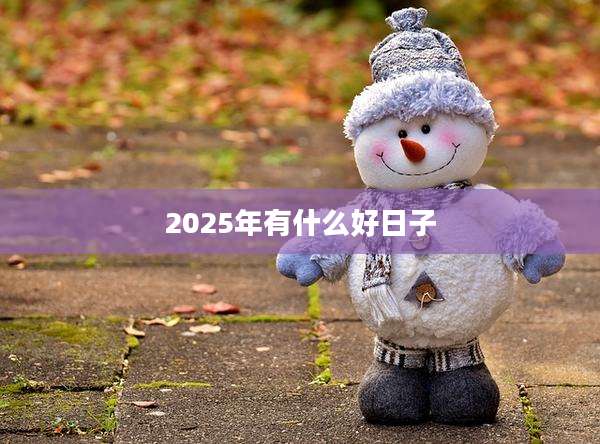 2025年有什么好日子