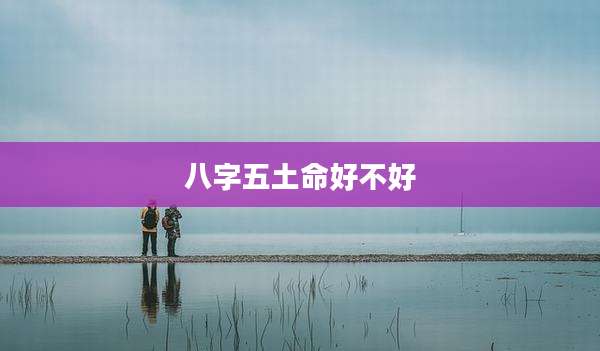八字五土命好不好