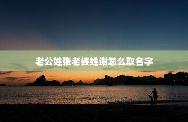 老公姓张老婆姓谢怎么取名字