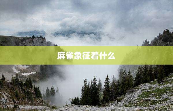 麻雀象征着什么