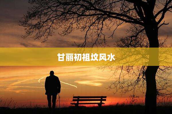 甘丽初祖坟风水
