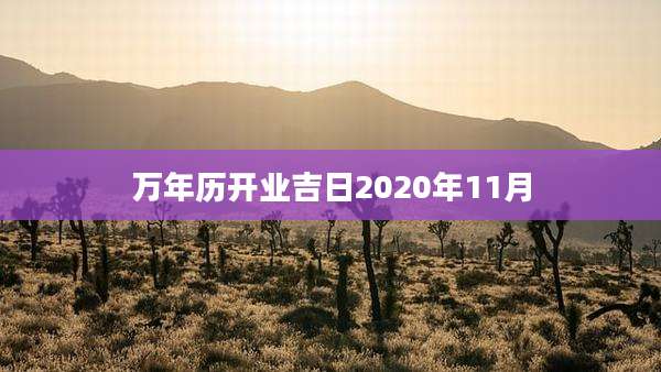 万年历开业吉日2020年11月