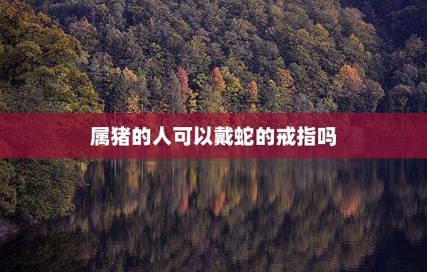属猪的人可以戴蛇的戒指吗