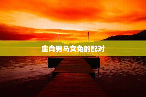 生肖男马女兔的配对
