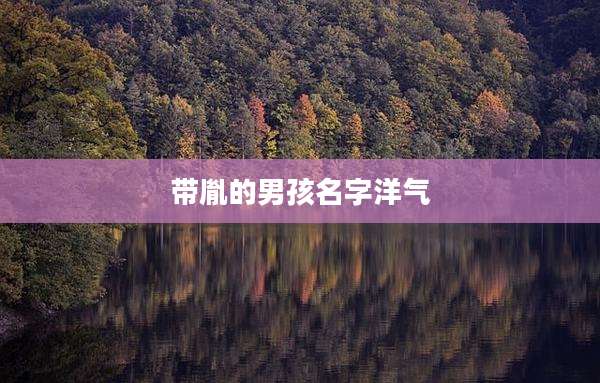 带胤的男孩名字洋气