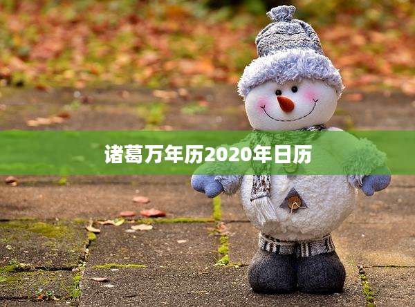 诸葛万年历2020年日历