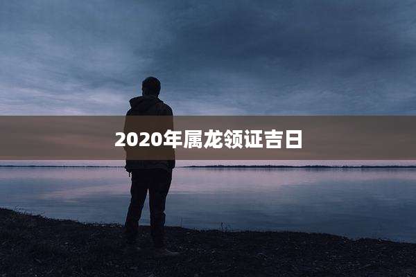 2020年属龙领证吉日