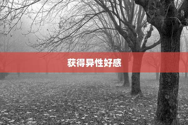 获得异性好感