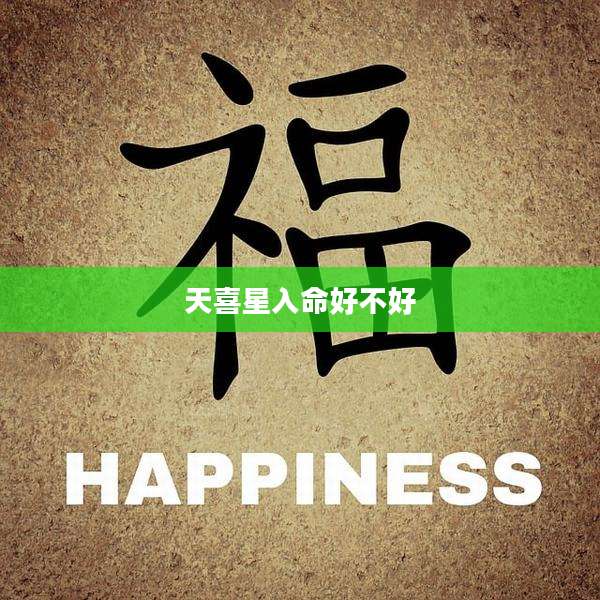 天喜星入命好不好