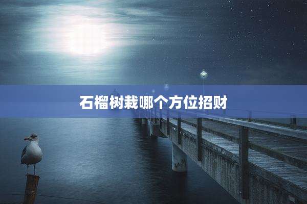石榴树栽哪个方位招财