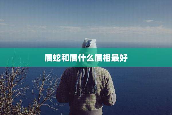 属蛇和属什么属相最好