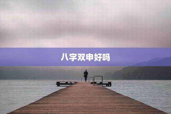 八字双申好吗