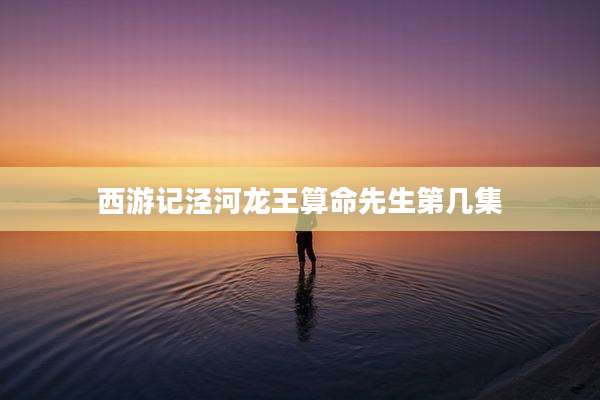 西游记泾河龙王算命先生第几集