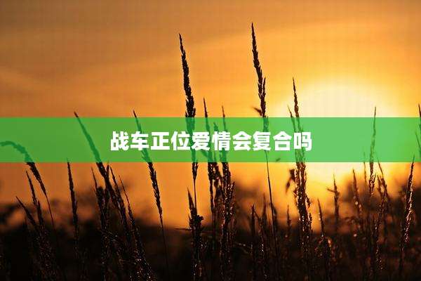 战车正位爱情会复合吗
