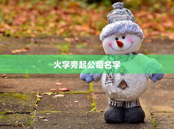 火字旁起公司名字