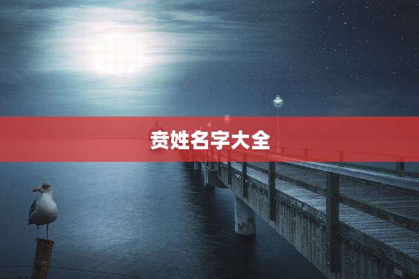 贲姓名字大全