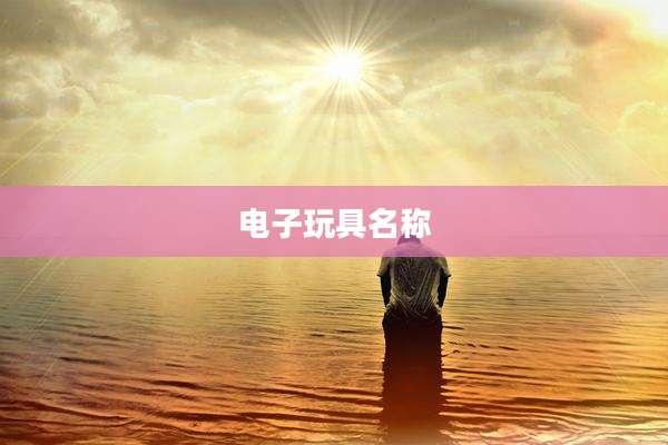 电子玩具名称