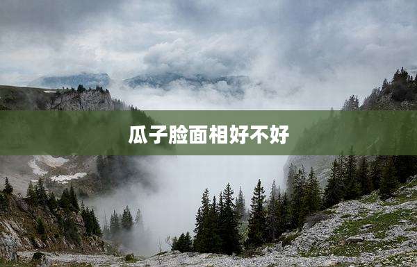 瓜子脸面相好不好