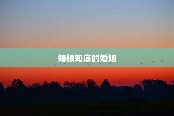 知根知底的婚姻