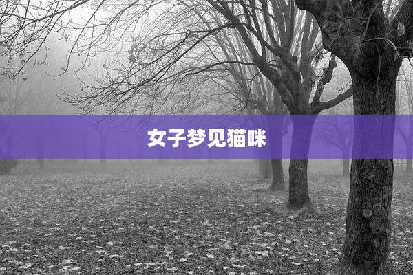 女子梦见猫咪