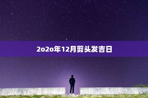 2o2o年12月剪头发吉日