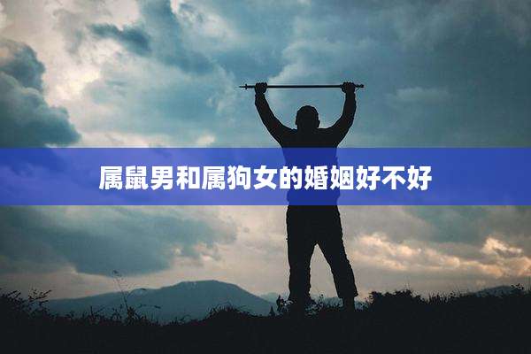 属鼠男和属狗女的婚姻好不好