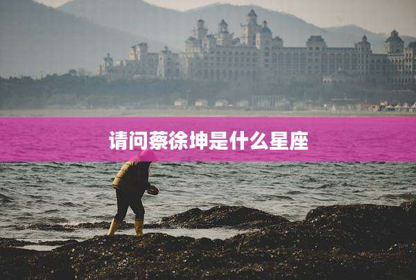 请问蔡徐坤是什么星座