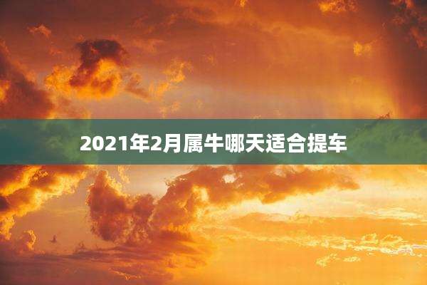 2021年2月属牛哪天适合提车
