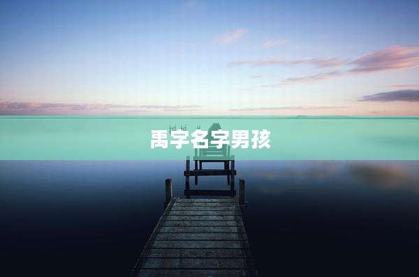 禹字名字男孩